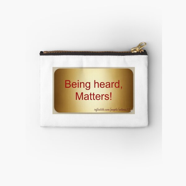 Item preview, Being Heard Matters - Elegant Gold Gradient designed and sold by Calinus33.
