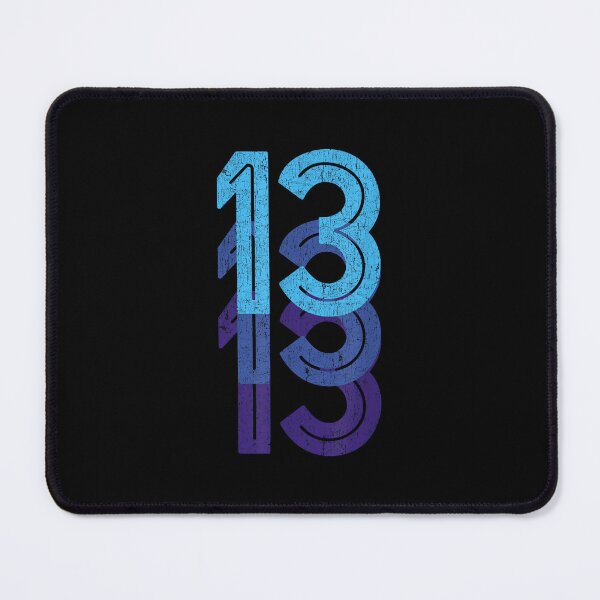 Item preview, 13 Lucky Number 13th Year Birthday Age Sports Team designed and sold by PamQBennett.