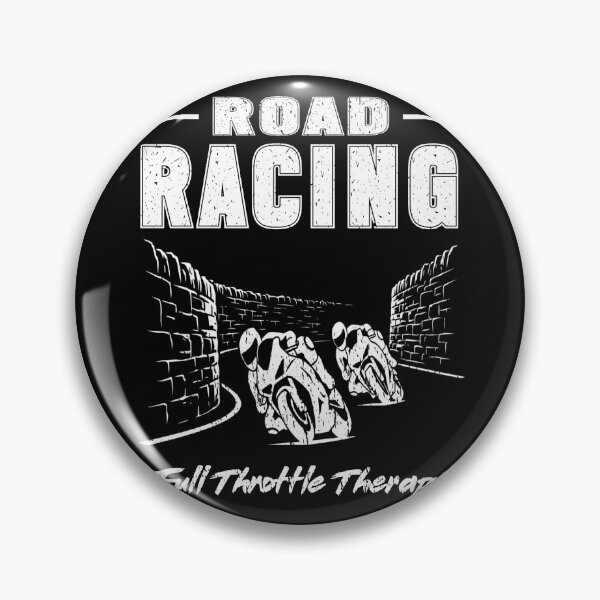 Item preview,  Road Racing Full Throttle Therapy Stone Walls Road Racer TT Style Motorcycle motorsport motorbike enthusiasts designed and sold by Jt41.