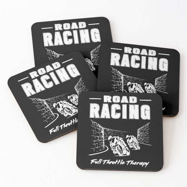 Item preview,  Road Racing Full Throttle Therapy Stone Walls Road Racer TT Style Motorcycle motorsport motorbike enthusiasts designed and sold by Jt41.