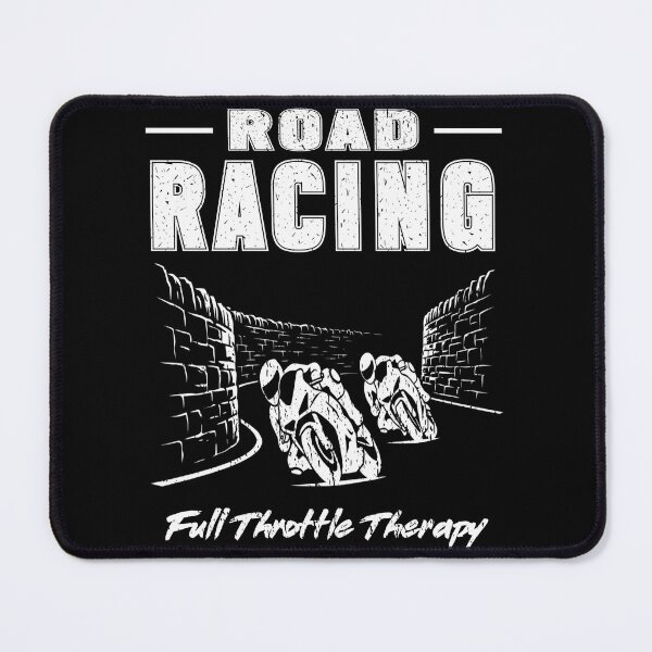Item preview, Road Racing Full Throttle Therapy Stone Walls Road Racer TT Style Motorcycle motorsport motorbike enthusiasts designed and sold by Jt41.