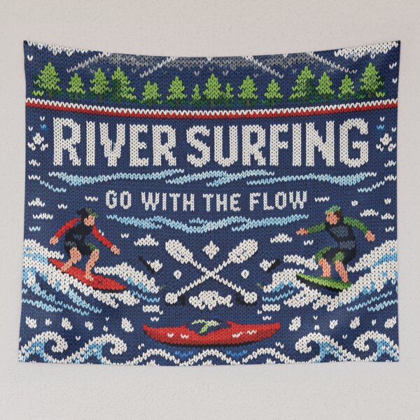 Item preview, River Surfing Go With The Flow cool knitting pattern designed and sold by Mauswohn.