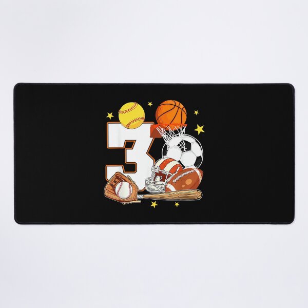 Item preview, 3rd Birthday Sports Birthday Theme 3 Year Old Birthday designed and sold by PamQBennett.