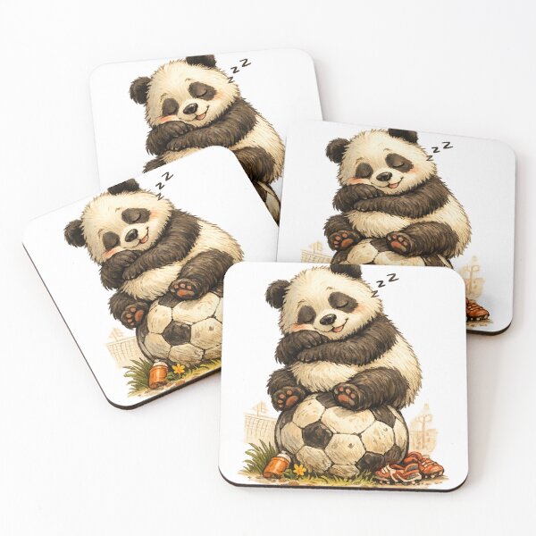 Item preview, Sleepy Panda Soccer Break designed and sold by photoparadise22.