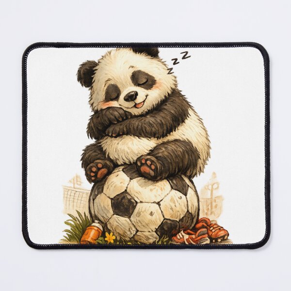 Item preview, Sleepy Panda Soccer Break designed and sold by photoparadise22.