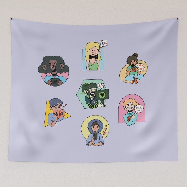 Item preview, Fujodanshi Squad Sticker Pack designed and sold by HayItsNay.