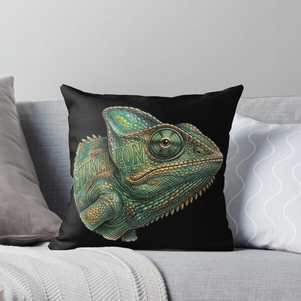 Item preview, Chameleon Close-Up Illustration designed and sold by LittleLoopArt.