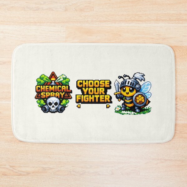 Item preview, Pixel Art Knight Bee Retro Gaming Choice designed and sold by SplashTastic.