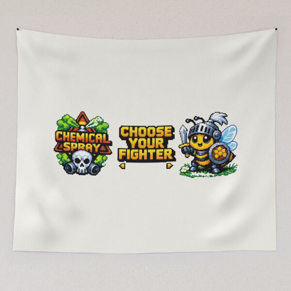 Item preview, Pixel Art Knight Bee Retro Gaming Choice designed and sold by SplashTastic.