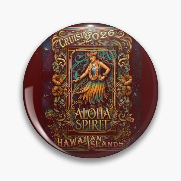 Item preview, Vintage Hawaii Cruise 2026 – Aloha Spirit Celestial Nouveau designed and sold by sunnthreads.
