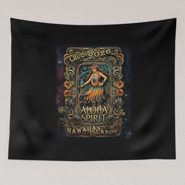 Item preview, Vintage Hawaii Cruise 2026 – Aloha Spirit Celestial Nouveau designed and sold by sunnthreads.