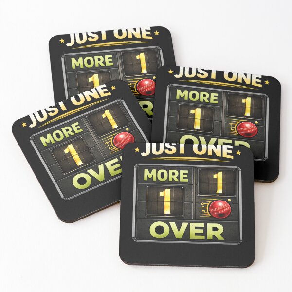 Item preview, Just One More Over – Funny Cricket Scoreboard Design T-Shirt designed and sold by warlistop.