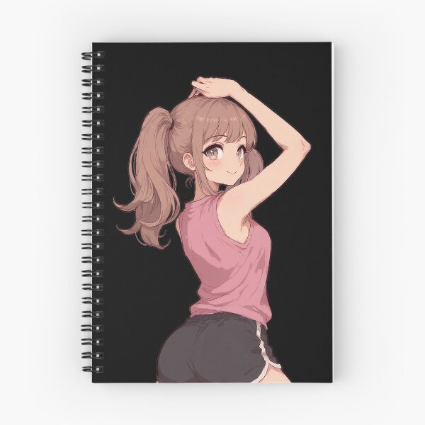 Item preview, Cute Sporty Anime Girl Sticker – Kawaii Athletic Ponytail Lookover designed and sold by glitchman2.