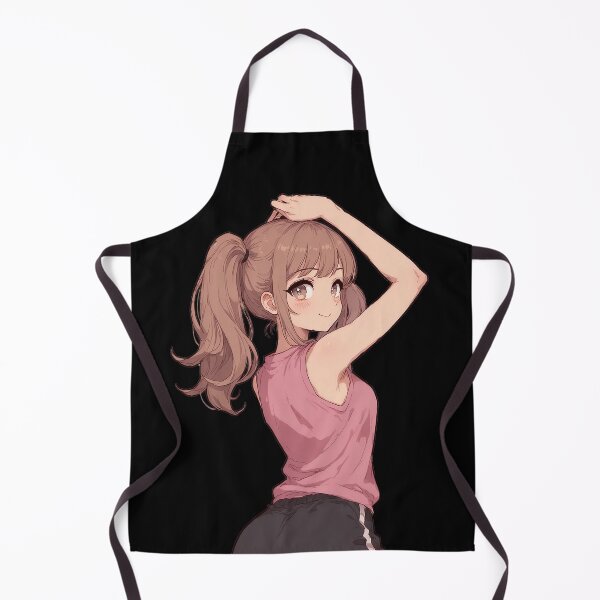 Item preview, Cute Sporty Anime Girl Sticker – Kawaii Athletic Ponytail Lookover designed and sold by glitchman2.