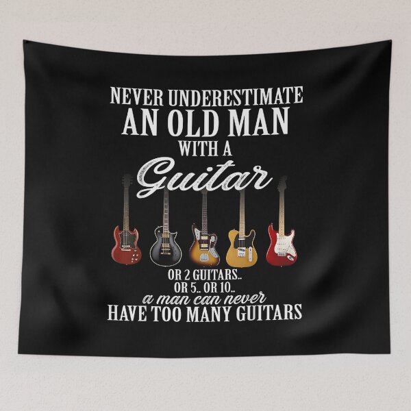 Item preview, Never Underestimate An Old Man With A Guitar designed and sold by Cheesymatiion.
