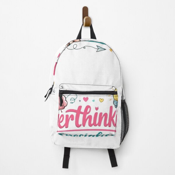 Item preview, Overthinking Specialist Cute Brain Cartoon Funny Introvert Quote Design designed and sold by Sanika arts .