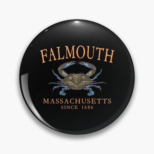 Item preview, Falmouth Massachusetts Crab Town Since 1686 Orange Letters designed and sold by Gabriel Mota.