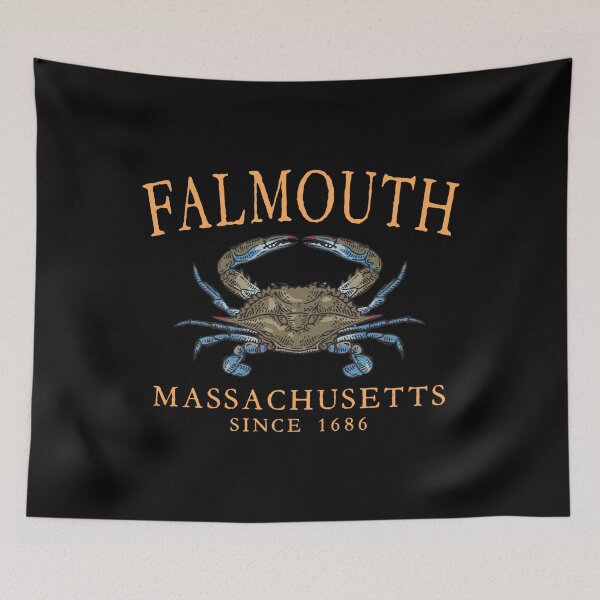 Item preview, Falmouth Massachusetts Crab Town Since 1686 Orange Letters designed and sold by Gabriel Mota.