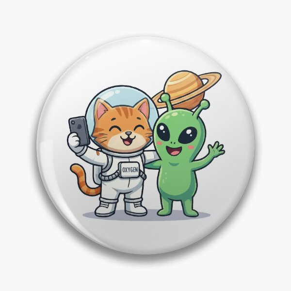 Item preview, Astroren Taking a Selfie with Alien designed and sold by VisioraCreative.