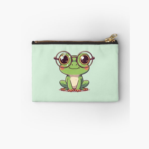 Item preview, Adorable Green Frog Wearing Oversized Round Glasses designed and sold by PholPol1959.