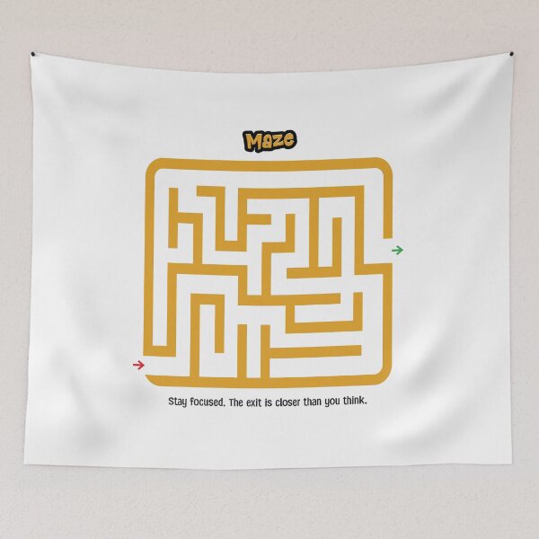 Item preview, Geometric Square Maze designed and sold by mcraft studio.