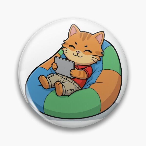 Item preview, Orange Cat Relaxing During Office Break designed and sold by VisioraCreative.