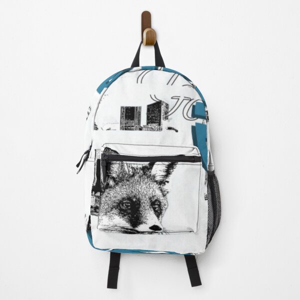 Item preview, Urban Fox City Skyline Collage Art designed and sold by AlbertLiber.