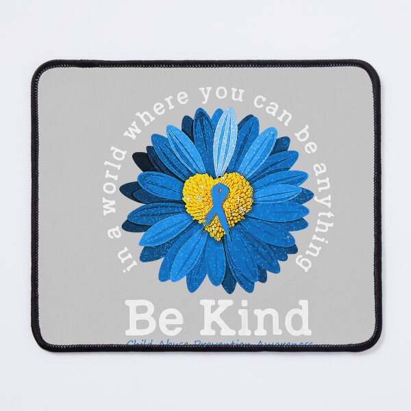 Item preview, Be Kind Blue Sunflower Child Abuse Prevention Awareness designed and sold by mjohnson9.