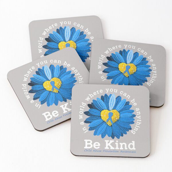 Item preview, Be Kind Blue Sunflower Child Abuse Prevention Awareness designed and sold by mjohnson9.