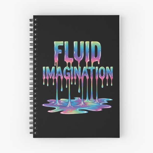 Item preview, Colorful Fluid Imagination Rainbow Drip Typography designed and sold by capricedefille.