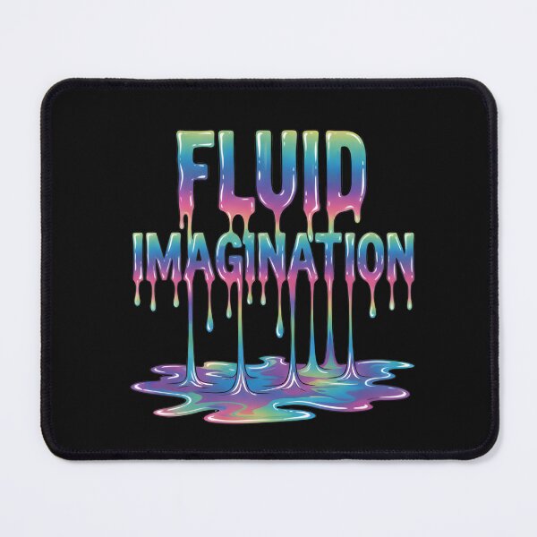 Item preview, Colorful Fluid Imagination Rainbow Drip Typography designed and sold by capricedefille.