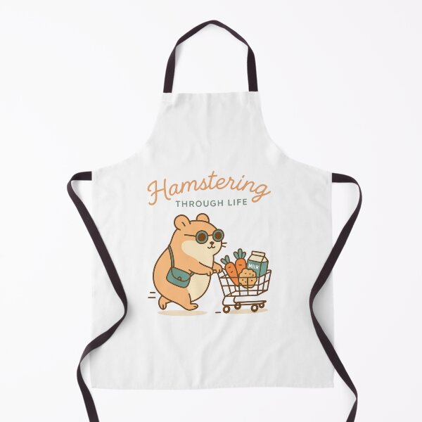 Item preview, Hamstering Through Life Cute Hamster Shopping designed and sold by Gabriel Mota.