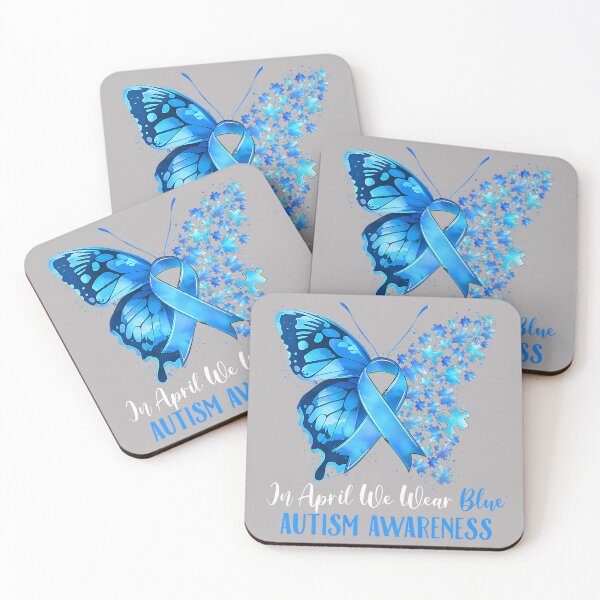 Item preview, in April We Wear Blue Autism Awareness Butterfly Puzzle designed and sold by GreggRoss.