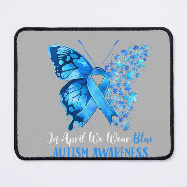 Item preview, in April We Wear Blue Autism Awareness Butterfly Puzzle designed and sold by GreggRoss.