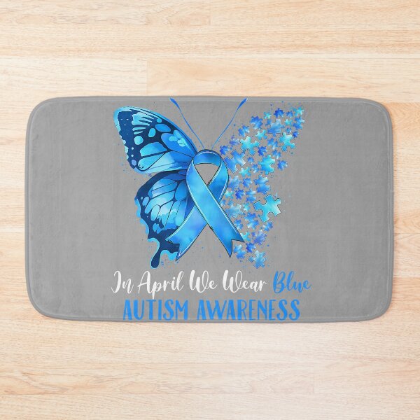 Item preview, in April We Wear Blue Autism Awareness Butterfly Puzzle designed and sold by GreggRoss.