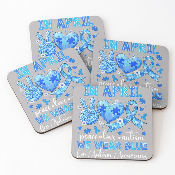Item preview, in April We Wear Blue Autism Awareness Men Women Kids  designed and sold by GreggRoss.