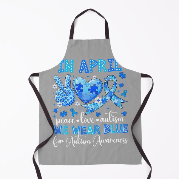 Item preview, in April We Wear Blue Autism Awareness Men Women Kids designed and sold by GreggRoss.