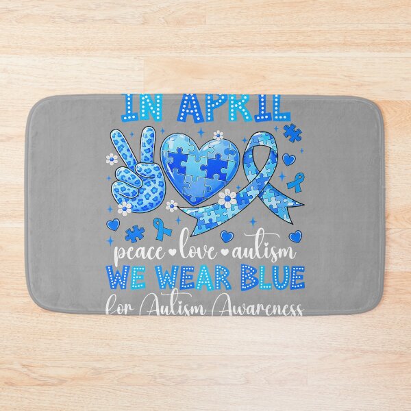 Item preview, in April We Wear Blue Autism Awareness Men Women Kids  designed and sold by GreggRoss.