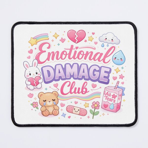 Item preview, Funny Emotional Damage Club Cute Cartoon Meme Aesthetic Design designed and sold by Sanika arts .