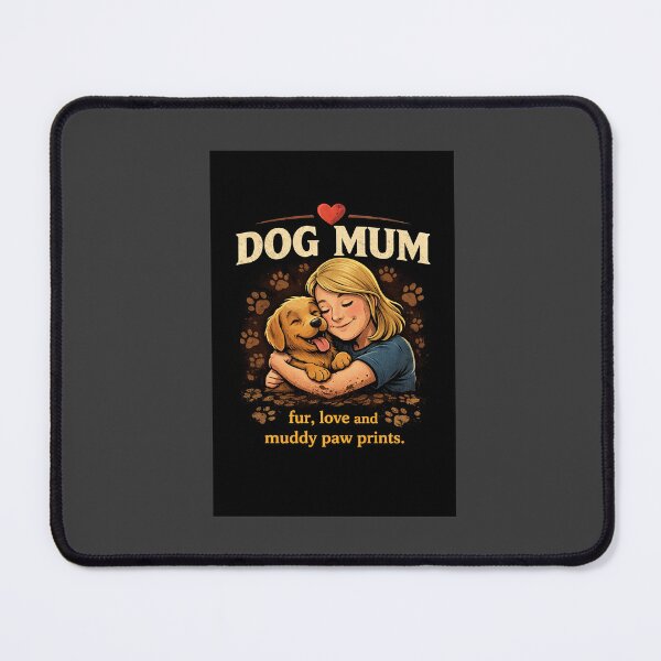 Item preview, Dog Mum – Fur, Love and Muddy Paw Prints designed and sold by Hornace88studio.