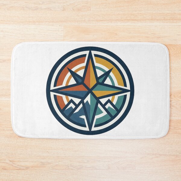 Item preview, Retro Mountain Compass: The Adventure Awaits designed and sold by Robo-toons.