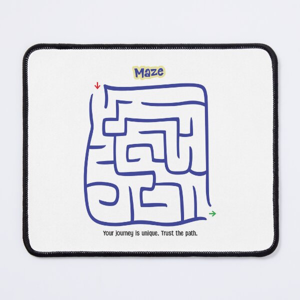 Item preview, Organic Line Maze – Flowing Puzzle Illustration designed and sold by mcraft studio.