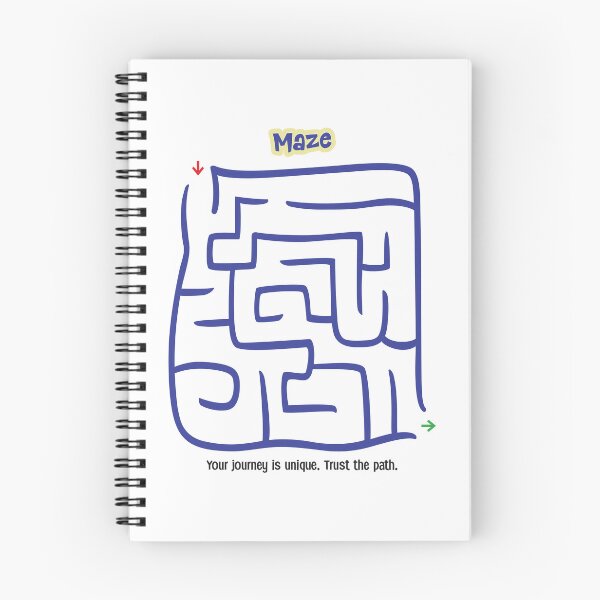 Item preview, Organic Line Maze – Flowing Puzzle Illustration designed and sold by mcraft studio.