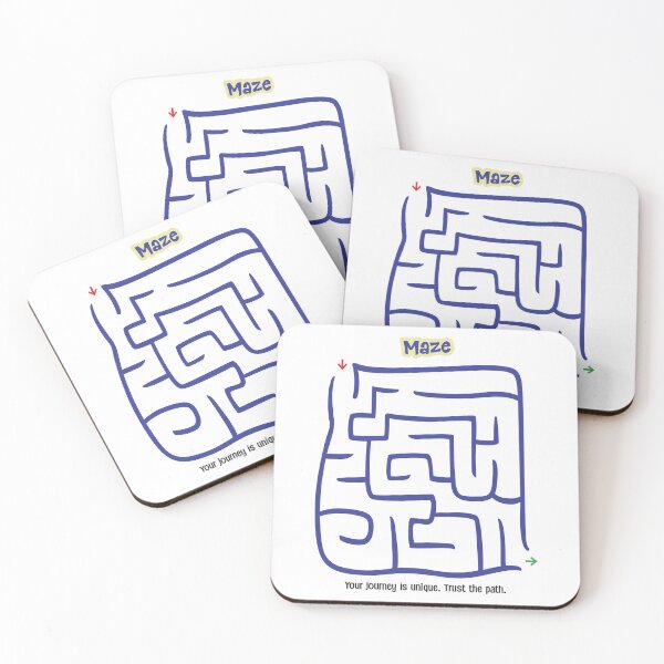Item preview, Organic Line Maze – Flowing Puzzle Illustration designed and sold by mcraft studio.