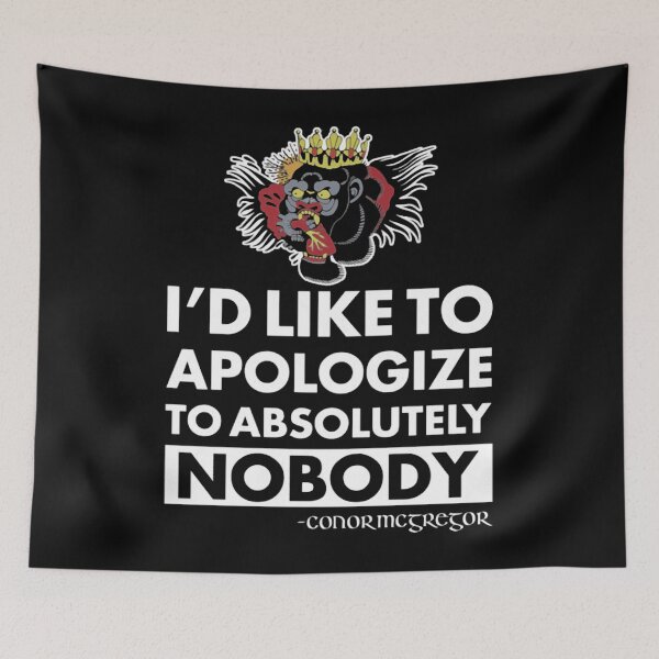Item preview, Conor McGregor Apologize Notorious designed and sold by Roomnumber191.
