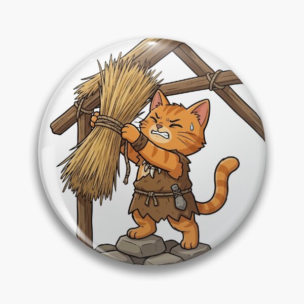 Item preview, Prehistoric Orange Cat Building Shelter designed and sold by VisioraCreative.