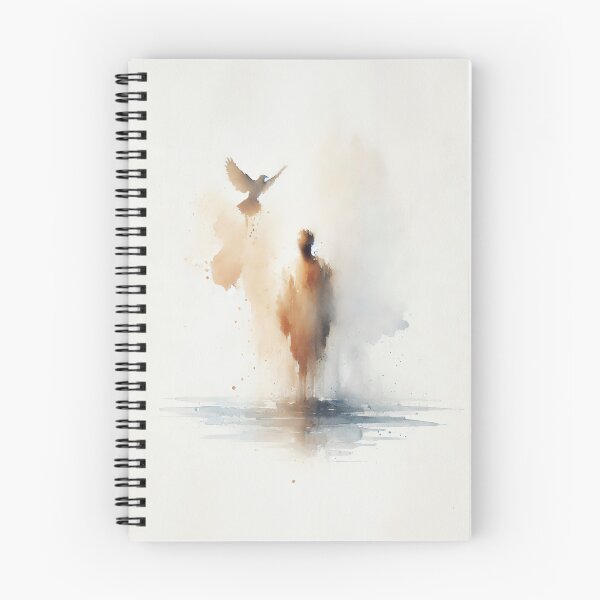 Item preview, Baptism of Jesus Wall Art | Life of Christ Core Moments | Minimalist Christian designed and sold by FaithArtCrea.