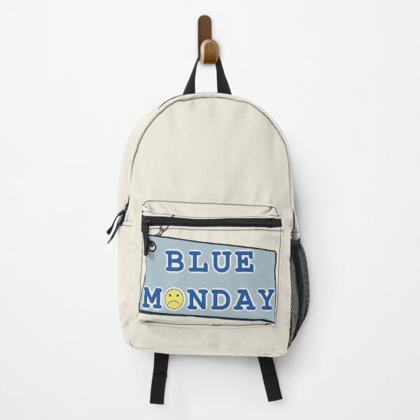 Item preview, Funny Blue Monday Hanging Sign – Sad Emoji Monday Mood designed and sold by Arts17N.