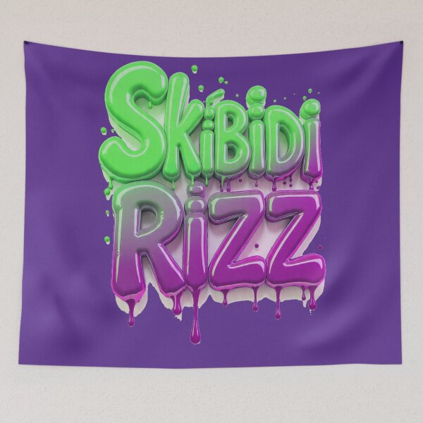 Item preview, Funny Skibidi Rizz Modern Slang Aesthetic designed and sold by ChinzorigBAY.