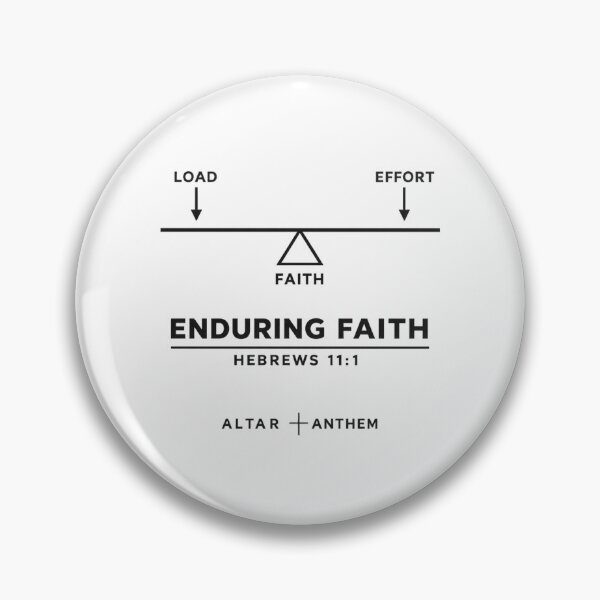 Item preview, Enduring Faith | Hebrews 11:1 | Minimalist Christian Balance Shirt designed and sold by ALTARandANTHEM.